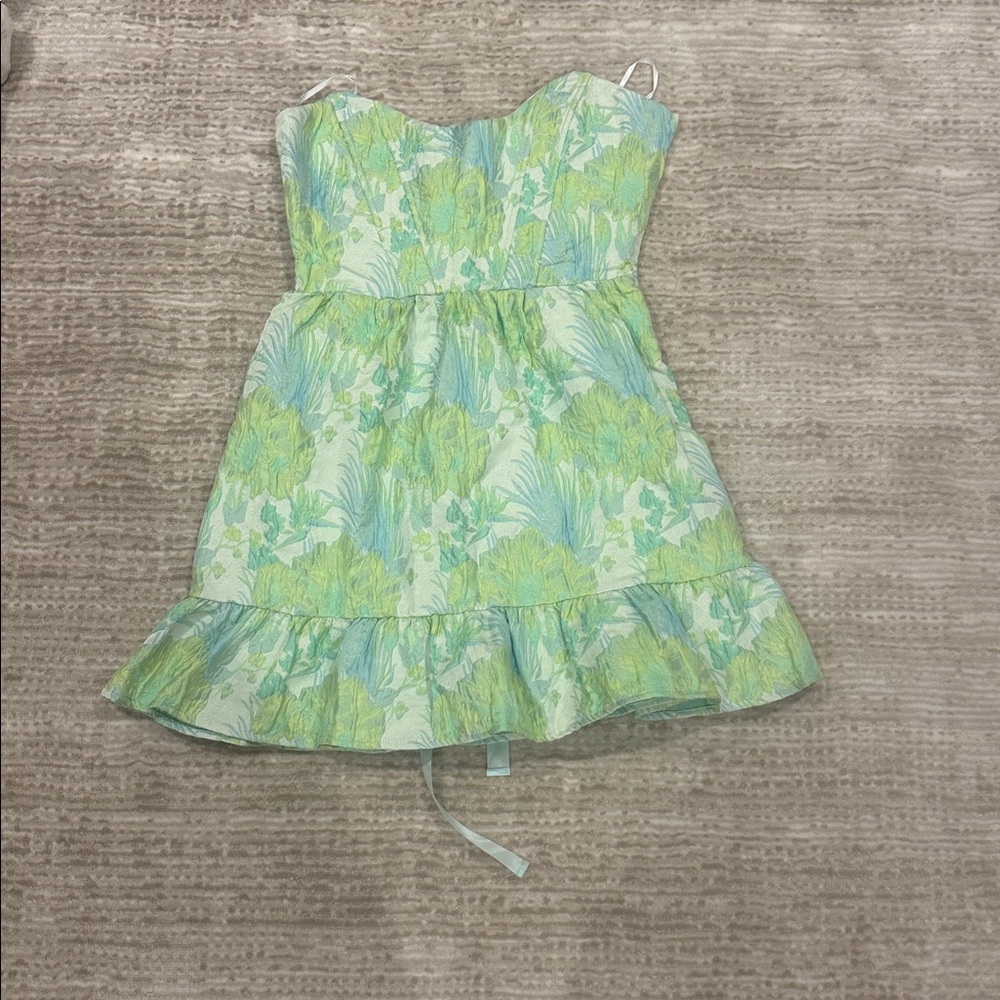 Floral Strapless Dress